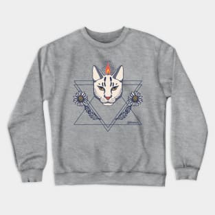 Cat candle Crewneck Sweatshirt